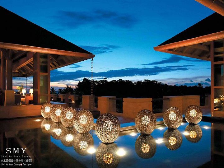 酒店屋頂與窗簾的設計