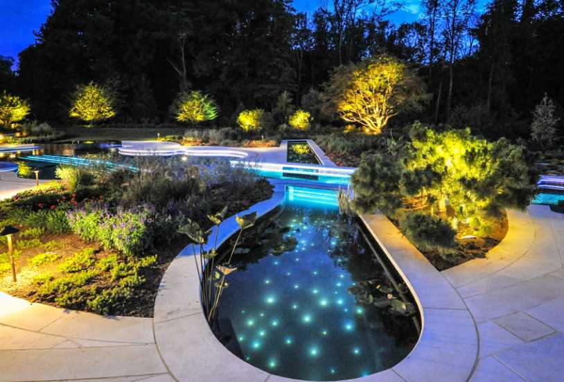 度假酒店水體燈光設計