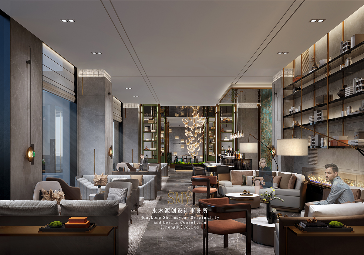 酒店大廳設(shè)計、水木源創(chuàng)設(shè)計