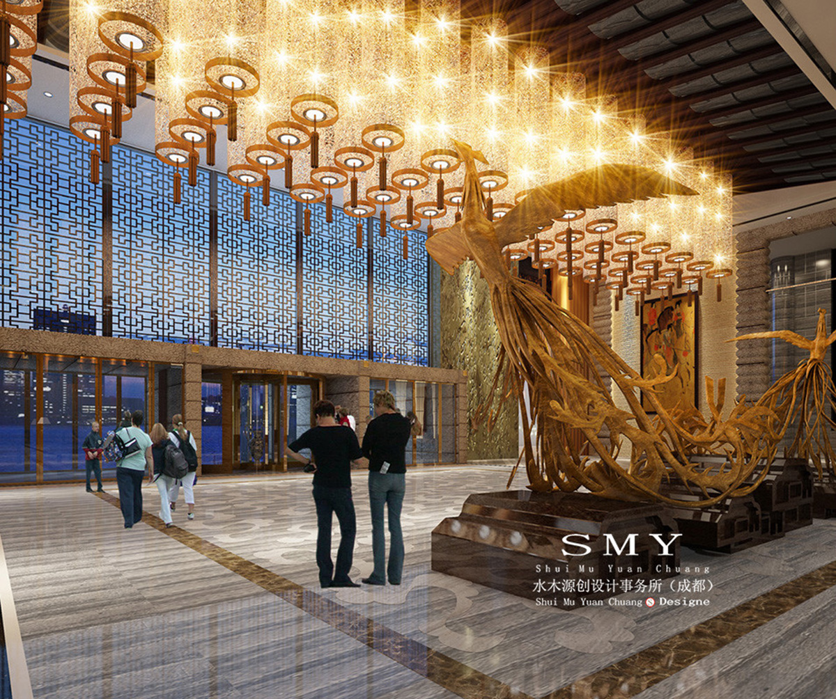 精品酒店大堂設計效果案例圖