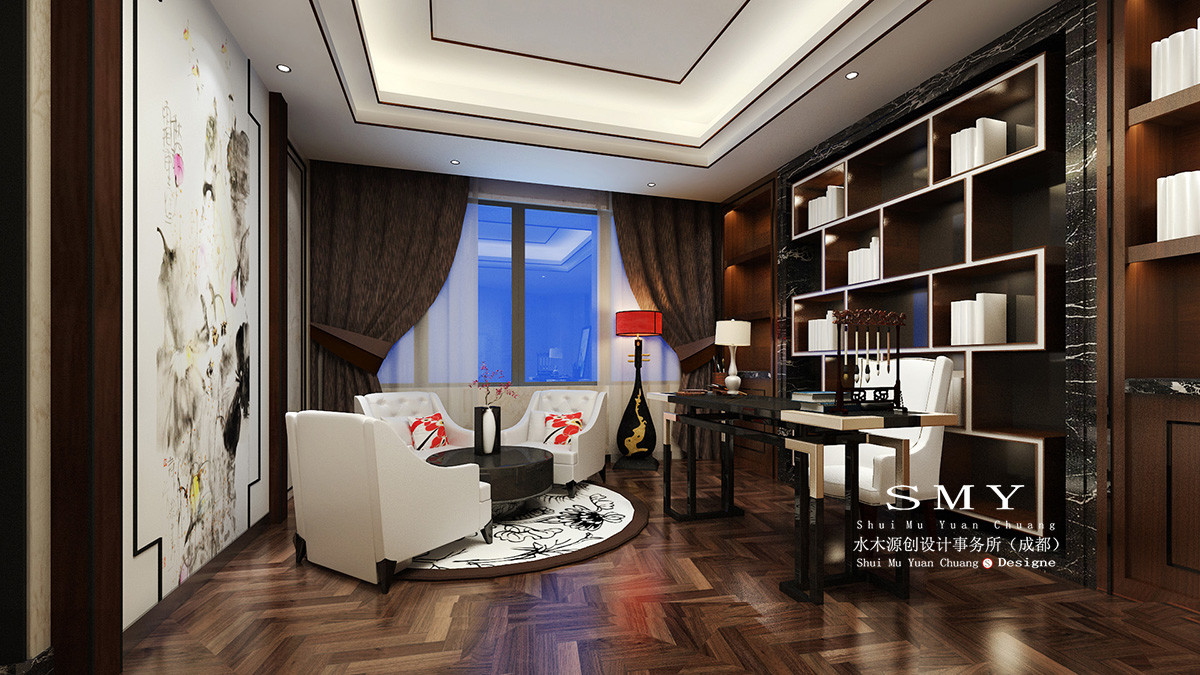 客房室內會客區域設計，客房辦公區域設計