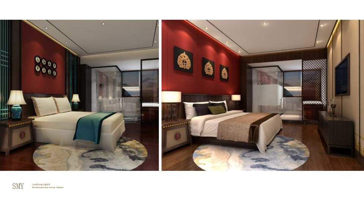 藏式客房設計空間概念圖