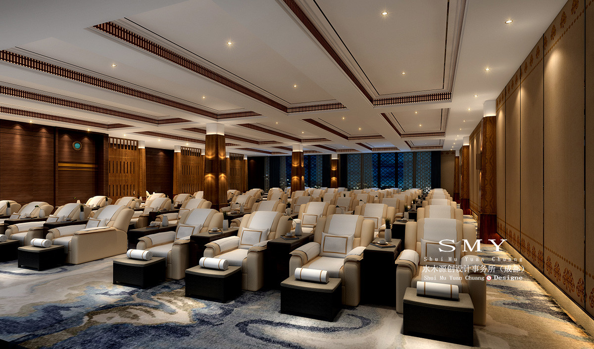 湯吧休息場所，公共休養區域，酒店按摩區域設計