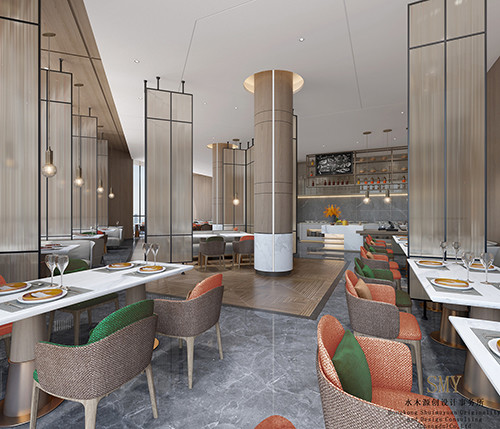 快捷酒店全日制餐廳設計