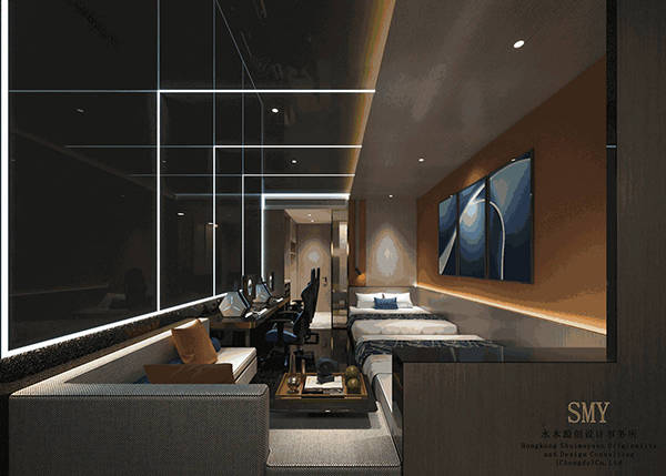 電競酒店客房設(shè)計