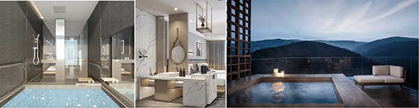 這是酒店湯池設計