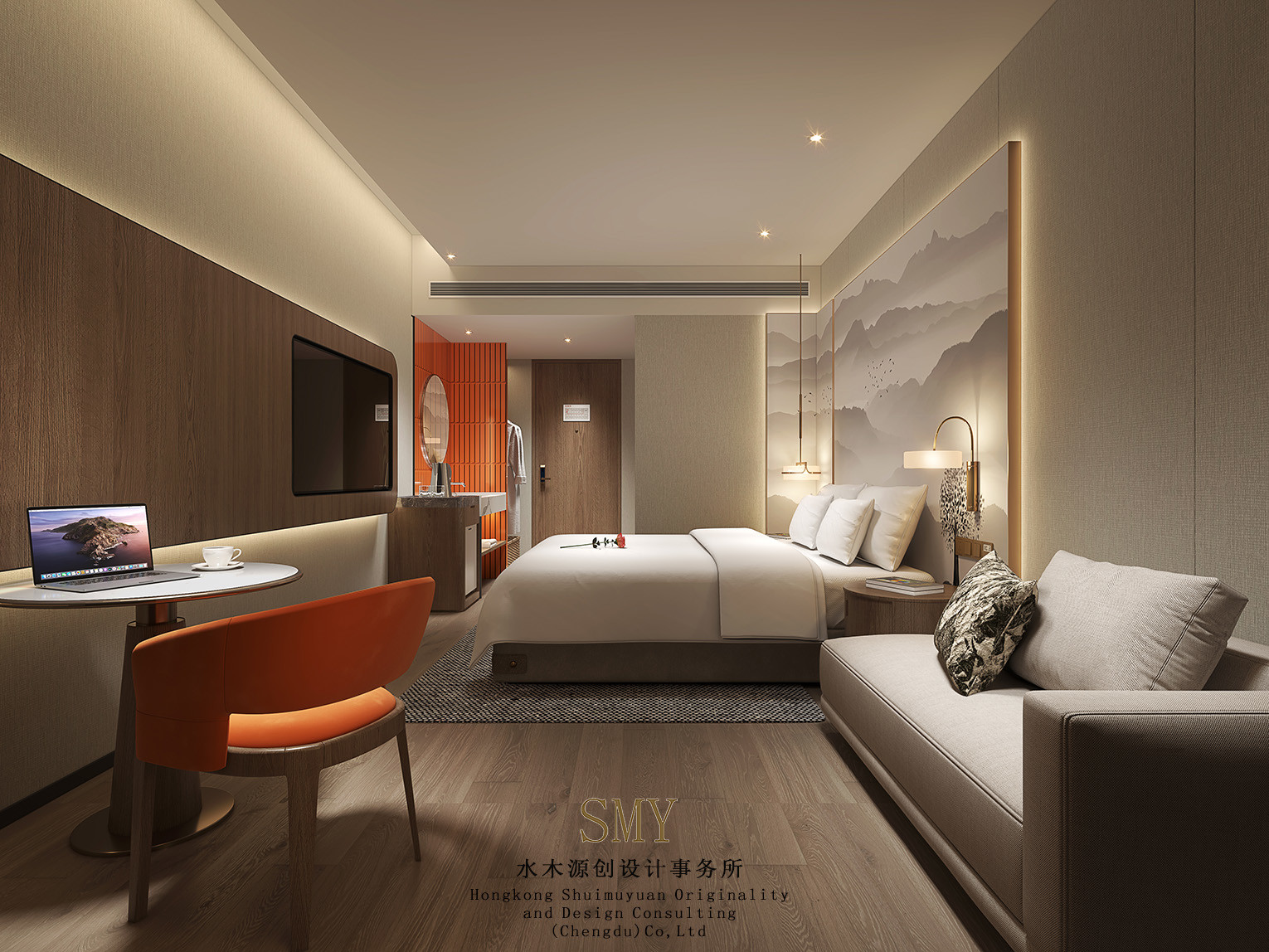 酒店客房裝修修設計、云南酒店客房裝修，酒店客房房案例設計效果圖